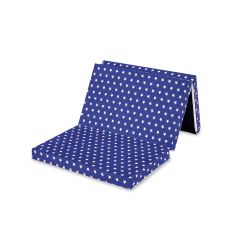 Bambini Basic Reisematratze Reisebettmatratze 120 x 60 x 6 cm Stars blau