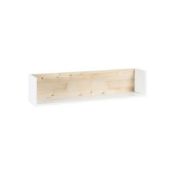 Schardt Timber Pinie Wandbord 1 Ablage, weißgrau / Henson Pine