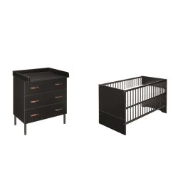 Schardt Kinderzimmer Set MELODY BLACK 3-teilig