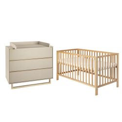 Schardt Kinderzimmer Set Terry 2-teilig Kinderbett Wickelkommode & Ansatz