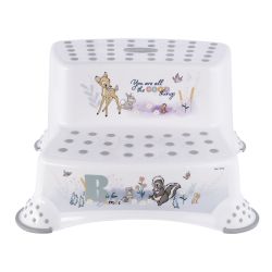 Keeeper Tritthocker zweistufig mit anti-rutsch-funktion bambi nordic white