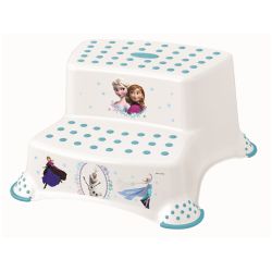 Keeeper Frozen Tritthocker zweistufig mit Anti-rutsch-Funktion weiß