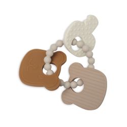 Jollein Beißring Silikon 15x11x1 cm Teddy Bear