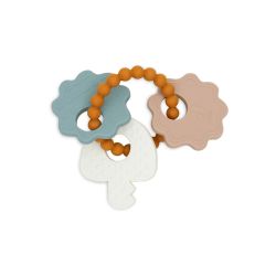 Jollein Silikon Beißring Schlüsselanhänger Lovely Birds