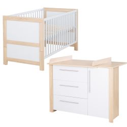 Roba Zimmerset Matilda Baby-/Kinderbett 70x140cm & Wickelkommode