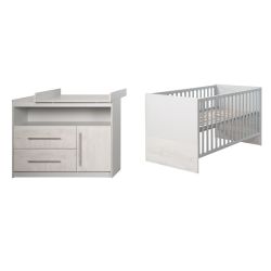 Roba Zimmerset Maren 2 Kombi-Bett 70x140cm & Wickelkommode