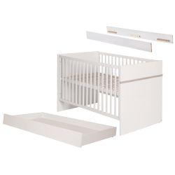 Roba Bettset Moritz Bett 70x140cm Lattenrost Umbauseiten und Bettkasten