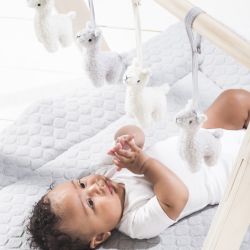 Jollein Spielzeug für Babygym 4 Stück Spieltiere Lama