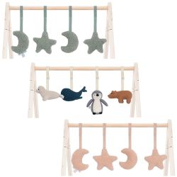 Jollein Spielfiguren Spielzeug 4 Stück für Babygym Spieltrapez