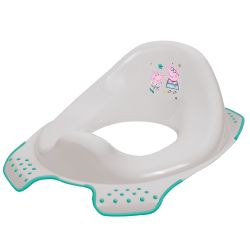 Keeeper Peppa Kinder-Toilettensitz WC-Sitz mit Anti-Rutschfunktion Soft Grey