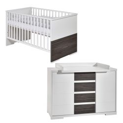 Schardt Maxx Fleetwood Sparangebot Kinderbett u. Wickelkommode