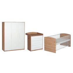 Schardt Kinderzimmer Set Pepe 3-teilig Schrank Kinderbett Wickelkommode