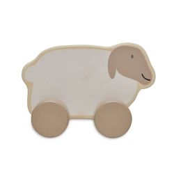 Jollein Holzspielzeug Auto 11x9x6 cm Farm Lamb