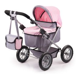 Bayer Design Puppenwagen Trendy grau/rosa