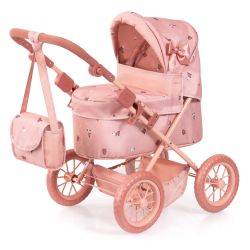 Bayer Design Puppenwagen Trendy mit Wickeltasche Blumen altrosa
