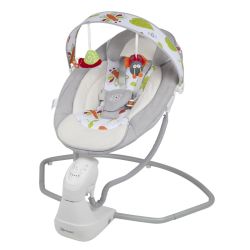 BabyGo elektrische Cuddly Babywippe grey