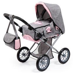 Bayer Design Puppenwagen City Star grau