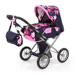 Bayer Design Puppenwagen City Star blau mit Sternen