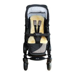 Heitmann Lammfell - Auflage für Kinderwagen Babywanne ca. 77x35 cm gold beige