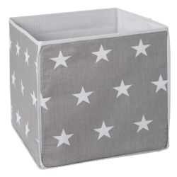 Roba Aufbewahrungsbox Little Stars dunkelgrau, 34x34x34 cm 