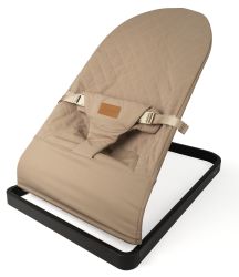 BabyGO Comfort Bouncer Wippe Babywippe bis 9 kg beige
