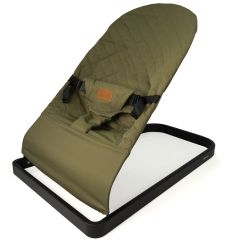 BabyGO Comfort Bouncer Wippe Babywippe bis 9 kg khaki