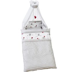 Roba Himmelset/Bettset Kinderbettgarnitur 4-teilig Adam & Eule 