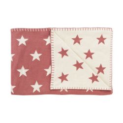Schardt Baby Kuscheldecke Babydecke Big Star 95x120 cm sunset red