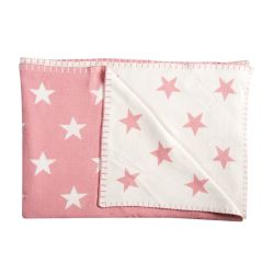 Schardt Baby Kuscheldecke Babydecke Big Star 95x120 cm, altrosa