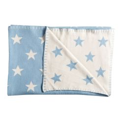 Schardt Baby Kuscheldecke Babydecke Big Star 95x120 cm, hellblau