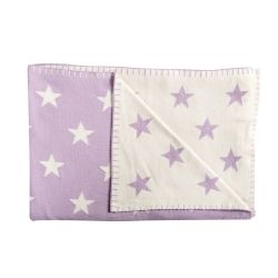 Schardt Baby Kuscheldecke Babydecke Big Star 95x120 cm, lila