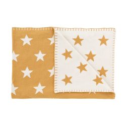 Schardt Baby Kuscheldecke Babydecke Big Star 95x120 cm honey gold