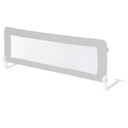 roba Bettschutzgitter Klipp-Klapp 102 cm Rausfallschutz 52 cm hoch Grau