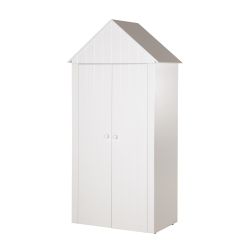 Roba Kleiderschrank 2-türig LOTTE mit Dach ( Hausoptik )