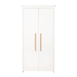 roba Kleiderschrank 2-türig Lilo für Baby- & Kinderzimmer Weiß / Natur