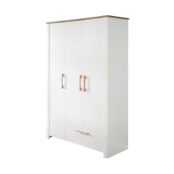 Roba Schrank Ava 3-trg. in weiß mit Deckplatte in 200x137x53cm