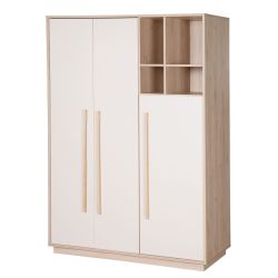 roba Kinderkleiderschrank Elva 3-t&uuml;rig Schrank Cashmere Virginia Chestnut