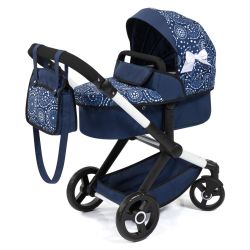 Bayer Design Kombi Puppenwagen Xeo mit Wickeltasche Blau