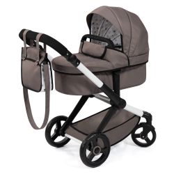 Bayer Design Kombi Puppenwagen Xeo mit Wickeltasche Braun