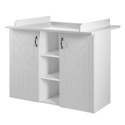 Roba Wickelkommode Constantin mit Wickelansatz im Landhausstil weiß