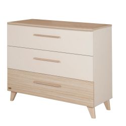 roba Wickelkommode Sidney abnehmbarer Wickelaufsatz Beige Dekor Eiche