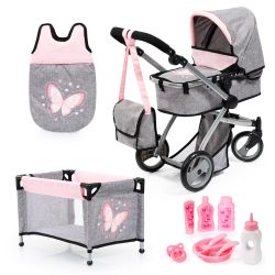 Bayer Design Kombi-Puppenwagen Mega Set