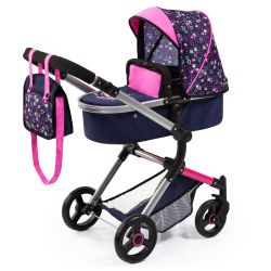 Bayer Design Kombi-Puppenwagen Vario blau