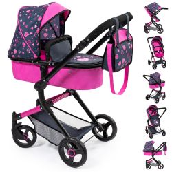 Bayer Design Kombi-Puppenwagen Vario pink