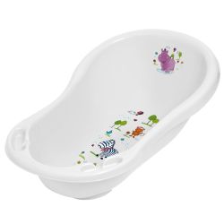 Keeeper Hippo Babywanne 84 cm mit Stöpsel weiss