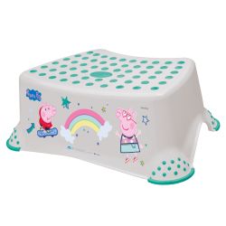 Keeeper Peppa Tritthocker Schemel mit Anti-Rutschfunktion Soft Grey