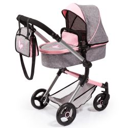 Bayer Design Kombi-Puppenwagen Vario grau