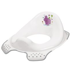 Keeeper Hippo Kinder-Toilettensitz mit Anti-rutsch-Funktion weiß