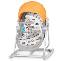Kinderkraft 5 in 1 Babywippe/Babyliege NOLA forest yellow