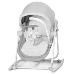 Kinderkraft 5 in 1 Babywippe/Babyliege NOLA stone grey